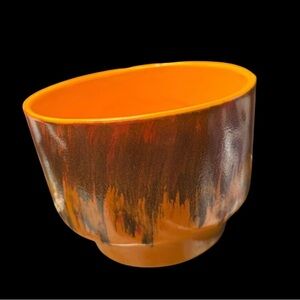 Vintage~1960s ~Pottery Planter~Drip Glazed~Mid century ~Ungemach Pottery Co~UPCO